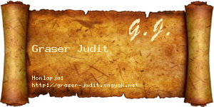 Graser Judit névjegykártya